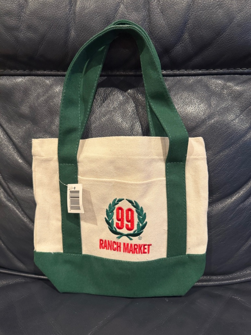 99 Ranch Market Mini Canvas Tote Bag - Green NWT